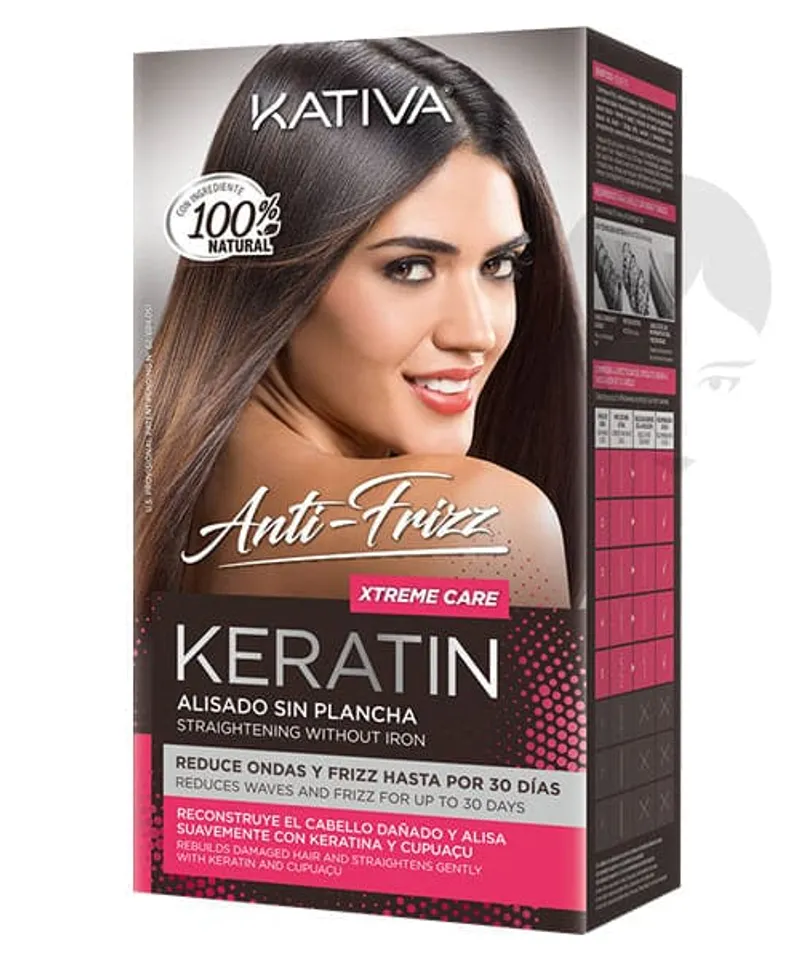 KATIVA KERATINA SIN PLANCHA CABELLOS DAÑADOS ROSADO 150ML - Producto de belleza y estética en Almacén Sandra