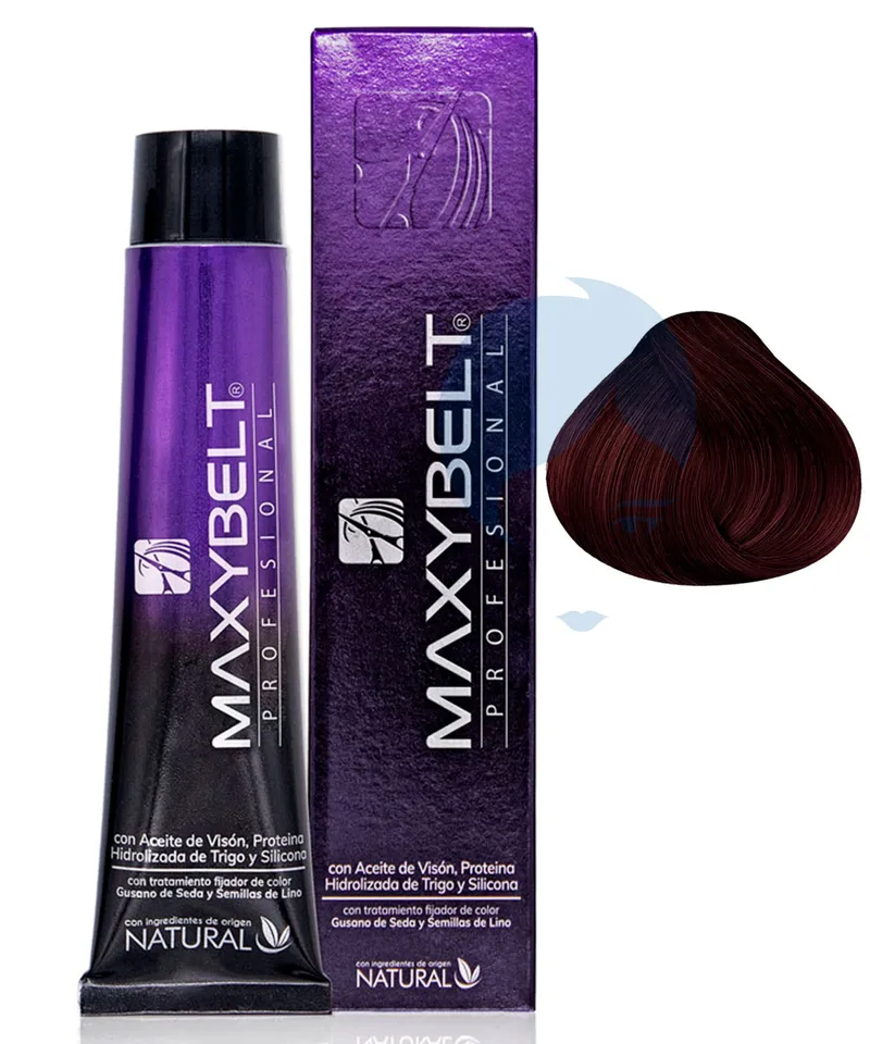 MAXYBELT TINTE CASTAÑO MEDIO CAOBA N°4.5 X 60GR - Producto de belleza y estética en Almacén Sandra