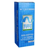 MEDICAL SUPPLIES GASA ASEPTICA 1/2 X 5 YD - Miniatura 1