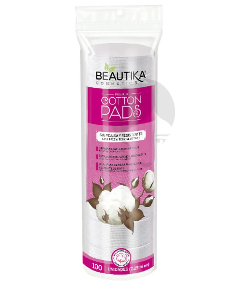 BEAUTIKA POMITOS COTTON PADS X 100UND                               KIT.E - Producto de belleza y estética en Almacén Sandra