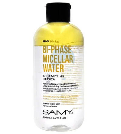 SAMY AGUA MICELAR BIFASICA X 260ML - Producto de belleza y estética en Almacén Sandra