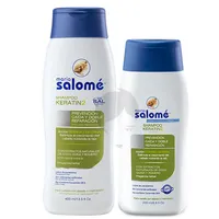 MARIA SALOME SHAMPOO KERATIN SIN SAL X 400 ML + ACON KERATIN X 200ML - Miniatura 1