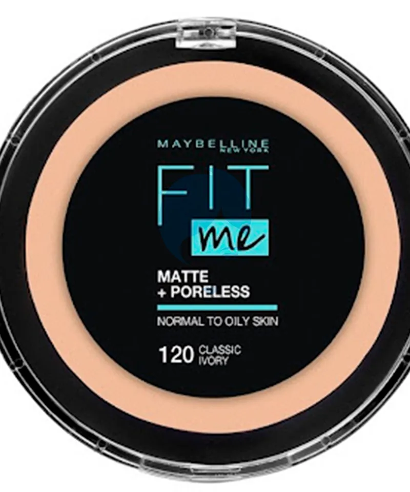 MAYBELLINE POLVO FIT ME CLASSIC IVORY N.120 X12GR - Producto de belleza y estética en Almacén Sandra
