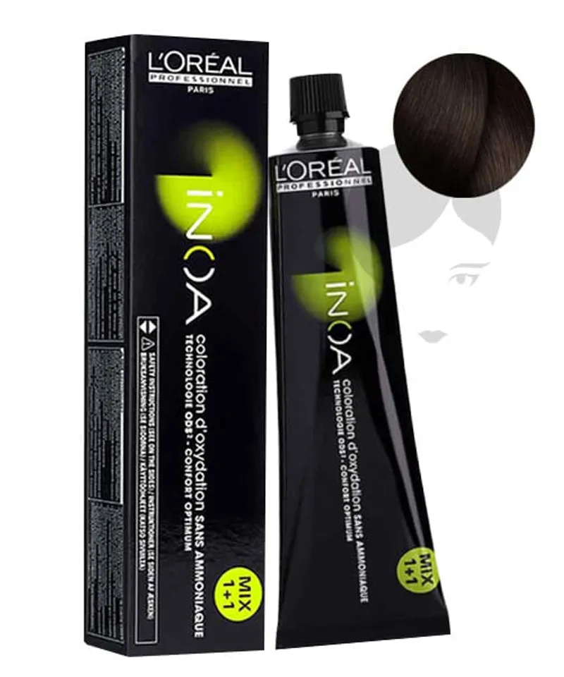 INOA TINTE CASTAÑO CLARO MOKA N.5.8 X60ML - Producto de belleza y estética en Almacén Sandra