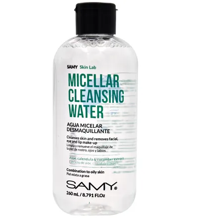 SAMY AGUA MICELAR DESMAQUILLANTE X 260ML - Producto de belleza y estética en Almacén Sandra