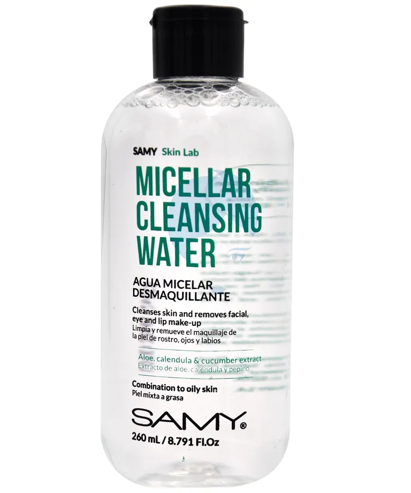 SAMY AGUA MICELAR DESMAQUILLANTE X 260ML - Producto de belleza y estética en Almacén Sandra