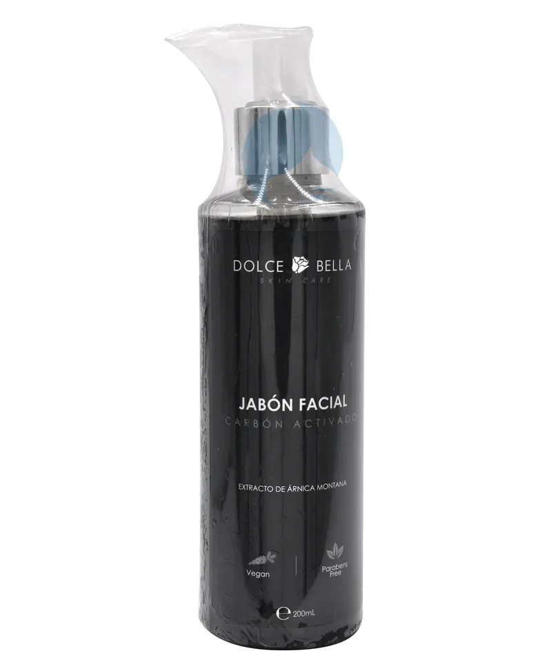 DOLCE BELLA JABON FACIAL CARBON ACTIVADO 200ML - Producto de belleza y estética en Almacén Sandra