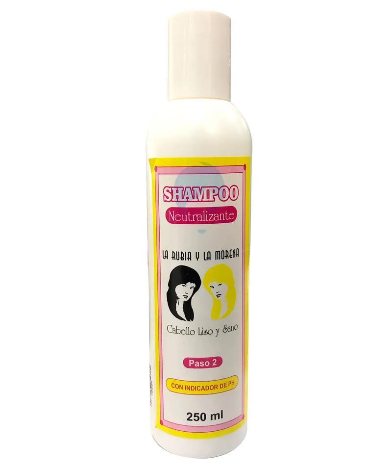 LA RUBIA Y LA MORENA NEUTRALIZANTE SHAMPOO X 250ML - Producto de belleza y estética en Almacén Sandra