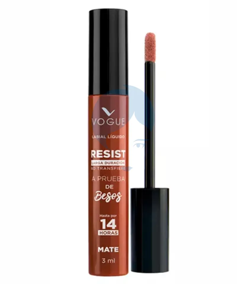 VOGUE LABIAL LIQUIDO RESIST MISTERIOSA MATE  X 3 ML - Producto de belleza y estética en Almacén Sandra