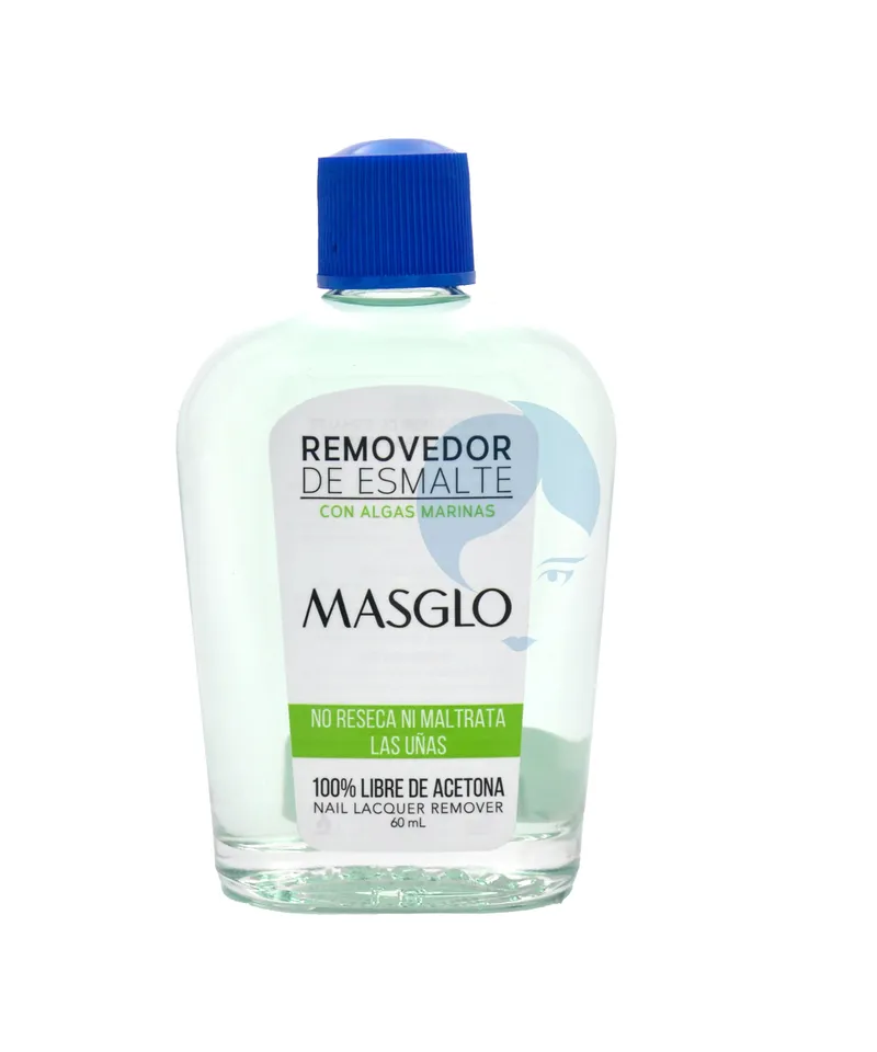 MASGLO REMOVEDOR CON ALGAS MARINAS X 60ML - Producto de belleza y estética en Almacén Sandra