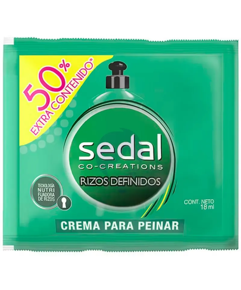 SEDAL CREMA DE PEINAR RIZOS DEFINIDOS X 18ML - Producto de belleza y estética en Almacén Sandra