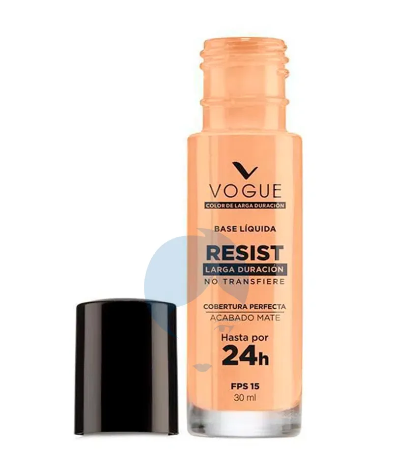 VOGUE BASE LIQUIDA RESIST VAINILLA 24H X 30ML - Producto de belleza y estética en Almacén Sandra
