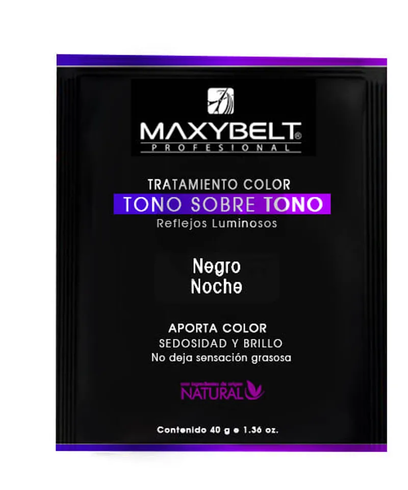 MAXYBELT TONO SOBRE TONO NEGRO NOCHE X 40GR - Producto de belleza y estética en Almacén Sandra