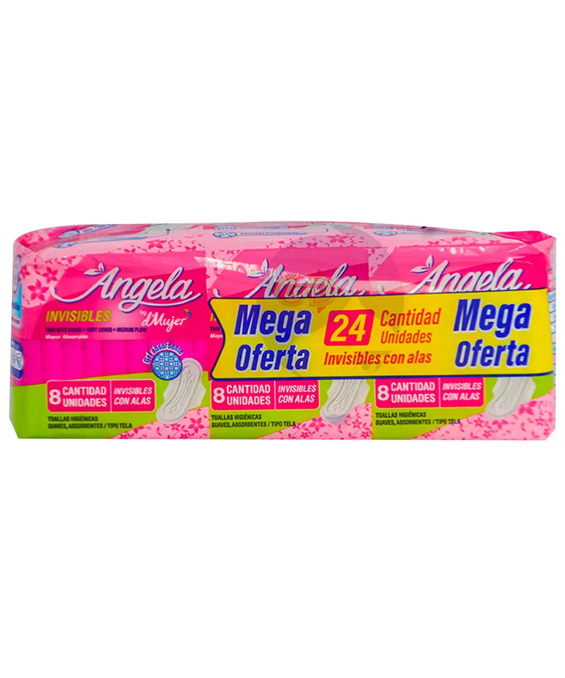 ANGELA TOALLAS HIGIENICAS INVISIBLES MEGA OFERTA - Producto de belleza y estética en Almacén Sandra