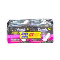 ANGELA TOALLAS HIGIENICAS NOCTURNA MEGA OFERTA 16 UNDS - Miniatura 1