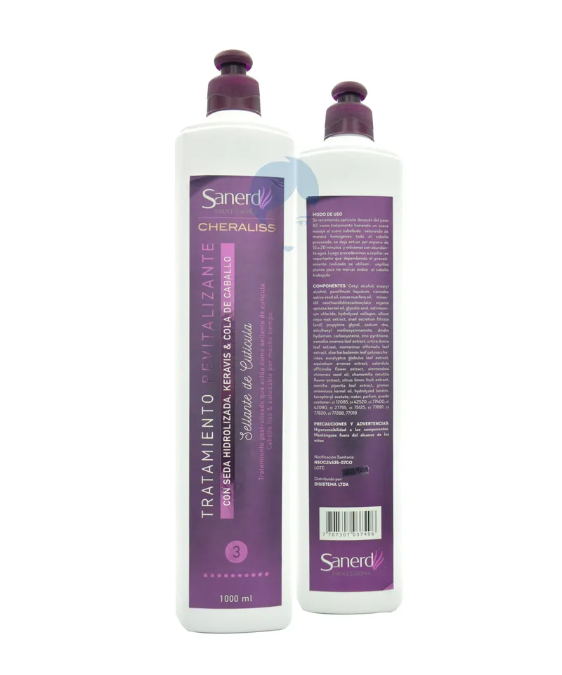 SANARD CHERALISS TRATAMIENTO REVITALIZANTE PASO 3 X 1000ML - Producto de belleza y estética en Almacén Sandra