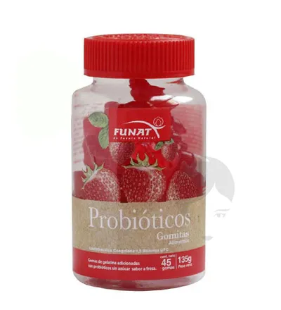 FUNAT GOMITAS DE FRESA PROBIOTICOS X45GOMAS X135G - Producto de belleza y estética en Almacén Sandra