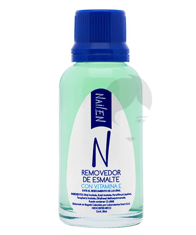 NAILEN REMOVEDOR DE ESMALTE CON VITAMINA E X 30ML - Producto de belleza y estética en Almacén Sandra