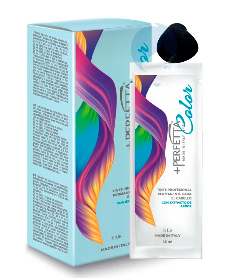 + PERFECTTA TINTE PERMANENTE NEGRO AZUL N. 1.10 - Producto de belleza y estética en Almacén Sandra