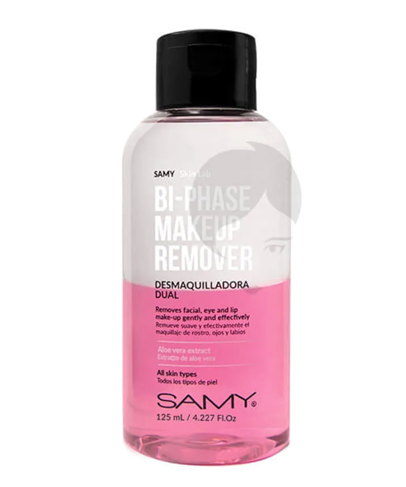 SAMY AGUA MICELAR DESMAQUILLADORA  DUAL X 120ML - Producto de belleza y estética en Almacén Sandra