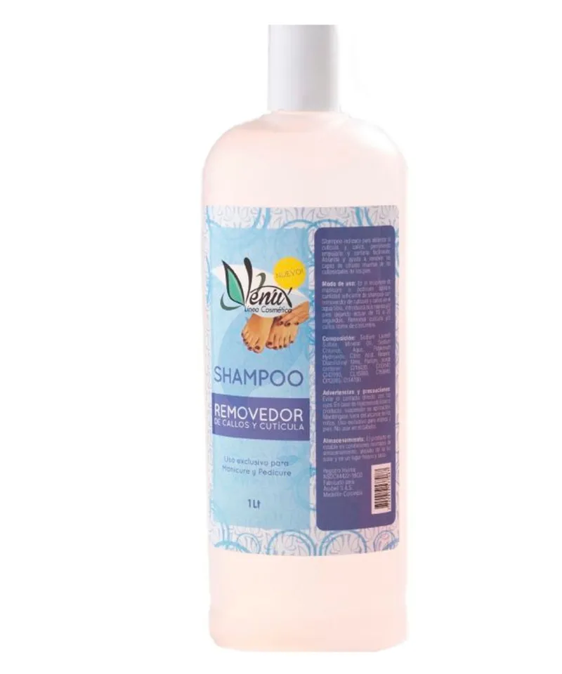 VENUX SHAMPOO REMOVEDOR DE CALLOS Y CUTICULA X 1LT - Producto de belleza y estética en Almacén Sandra