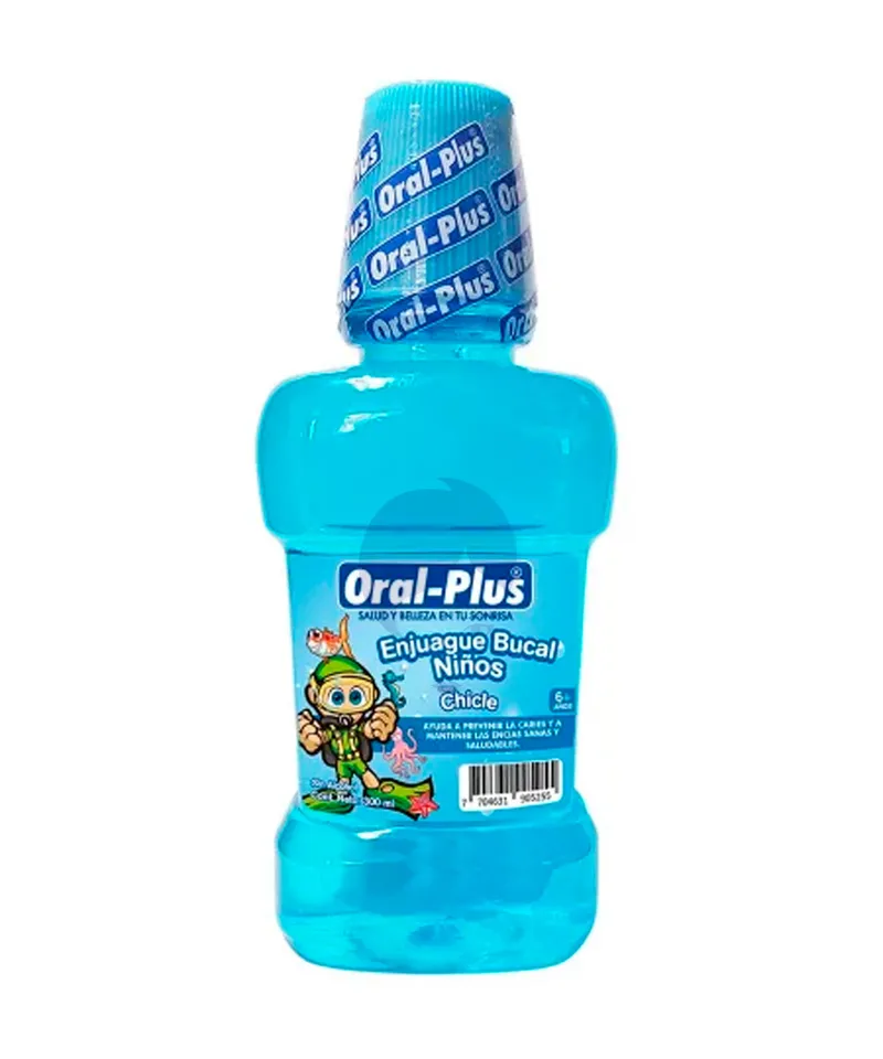 ORAL PLUS ENJUAGUE BUCAL NIÑO CHICLES X 300ML - Producto de belleza y estética en Almacén Sandra