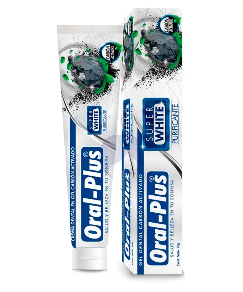 ORAL PLUS CREMA DENTAL CARBON ACTIVADO X 90GR - Producto de belleza y estética en Almacén Sandra