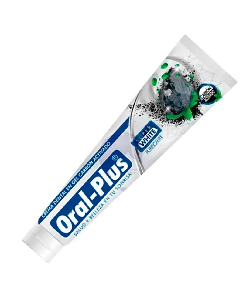 ORAL PLUS CREMA GEL DENTAL CARBON ACTIVADO X 30GR - Producto de belleza y estética en Almacén Sandra