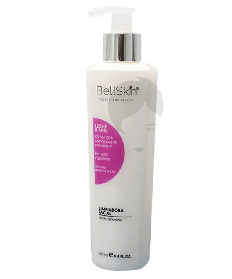 BELL SKIN LIMPIADORA FACIAL LECHE Y MEIL X250ML - Producto de belleza y estética en Almacén Sandra