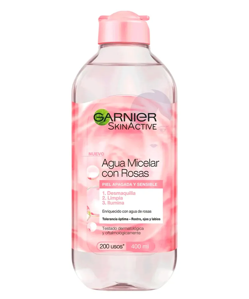 GARNIER SKINACTIVE AGUA MICELAR CON ROSAS X 400ML - Producto de belleza y estética en Almacén Sandra