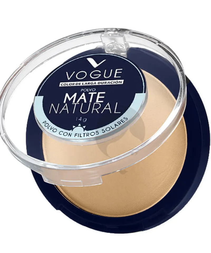 VOGUE POLVO COMPACTO TRADICIONAL CON F/S NATURAL  X 15GR - Producto de belleza y estética en Almacén Sandra