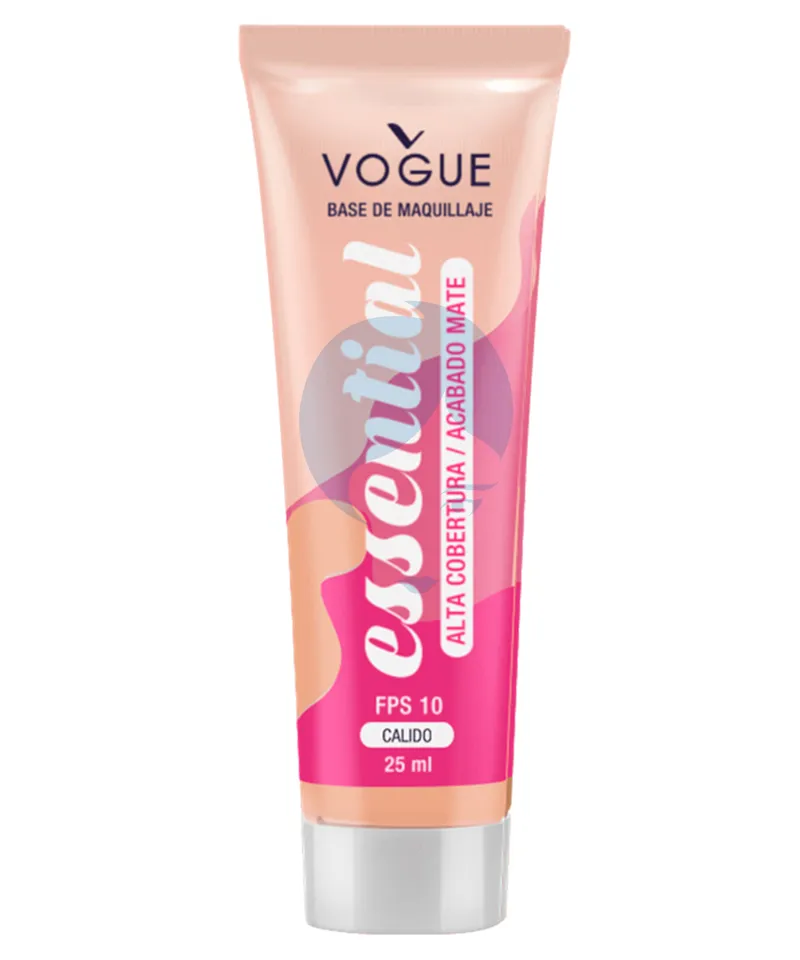 VOGUE BASE ESSENTIAL ALTA COBERTURA CALIDO X 25ML - Producto de belleza y estética en Almacén Sandra
