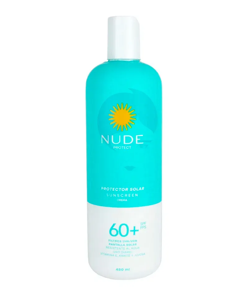 NUDE PROTECTOR SOLAR EN CREMA SPF60 X 480ML - Producto de belleza y estética en Almacén Sandra