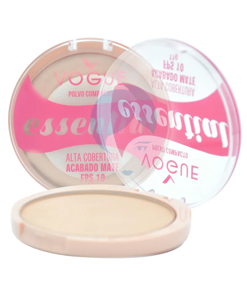 VOGUE ESSENTIAL POLVO COMPACTO ALTA COBERTURA GLAMOUR X 11G - Producto de belleza y estética en Almacén Sandra