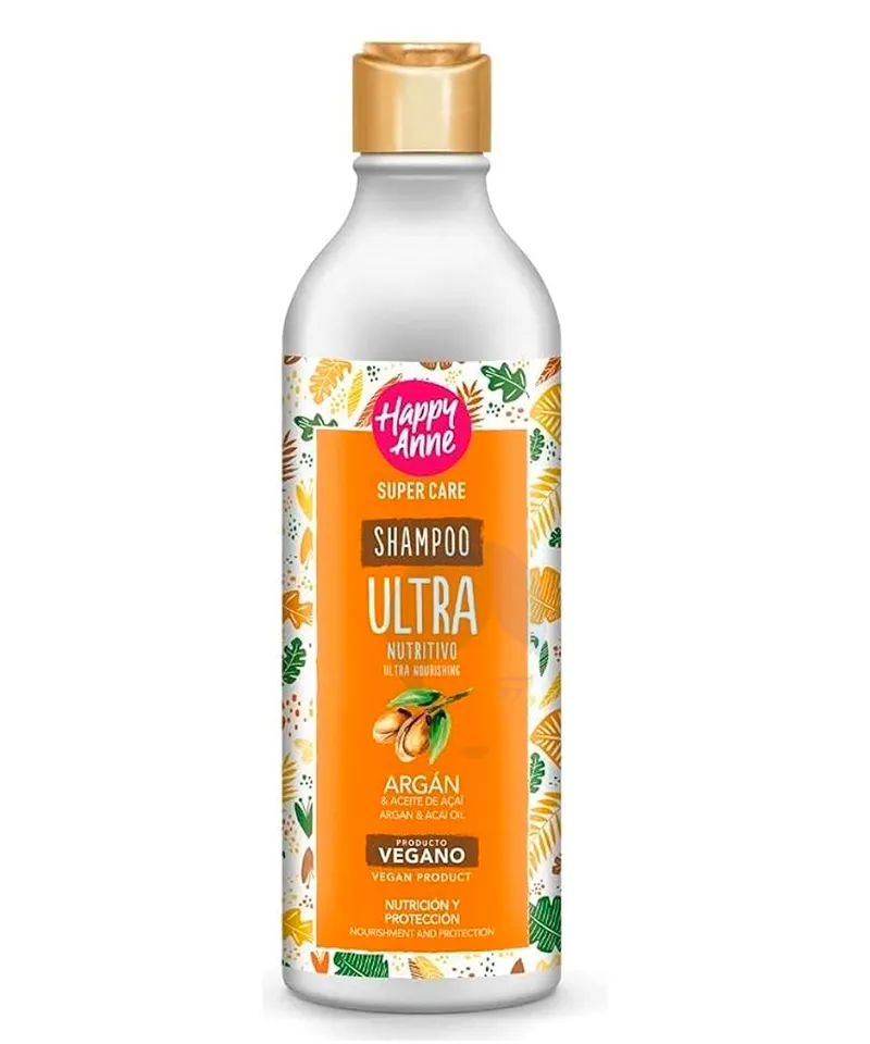 HAPPY ANNE SHAMOO ULTRA NUTRITIVO ARGAN Y ACEITE ACAI X 340ML - Producto de belleza y estética en Almacén Sandra