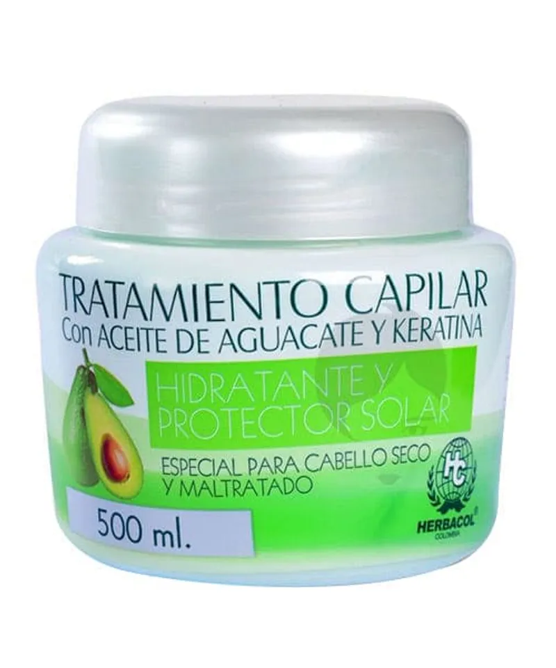 HERBACOL TRATAMIENTO ACEITE DE AGUACATE + KERATICA X 500ML - Producto de belleza y estética en Almacén Sandra