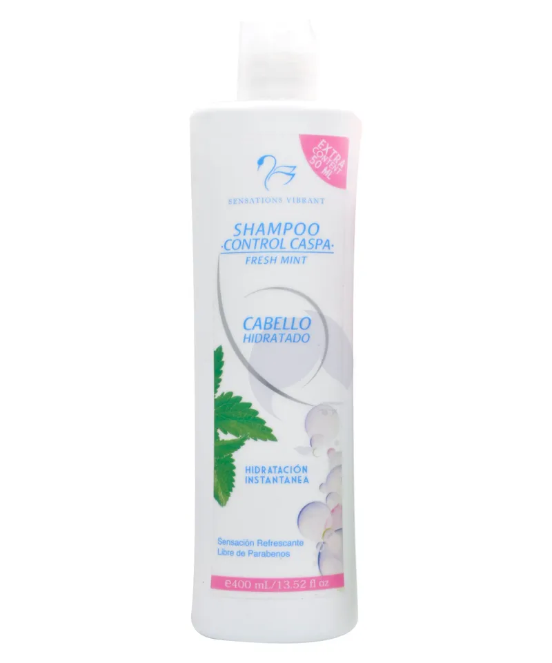 SENSATIONS VIBRANT SHAMPOO CONTROL CASPA FRESHMINT X 400ML - Producto de belleza y estética en Almacén Sandra