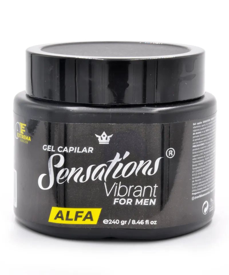 SENSATIONS VIBRANT GEL CAPILAR FOR MEN X 240GR - Producto de belleza y estética en Almacén Sandra