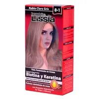 LISSIA KIT TINTE RUBIO CLARO GRIS 8-1 X 60GR - Miniatura 1