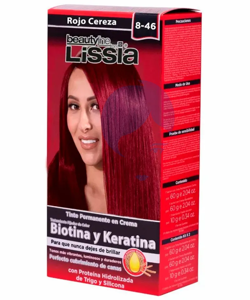 LISSIA KIT TINTE RUBIO  ROJO CEREZA  8-46 X 60GR - Producto de belleza y estética en Almacén Sandra