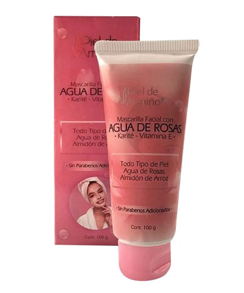 PIEL ARMIÑO MASCARILLA FACIAL AGUA DE ROSAS X100GR - Producto de belleza y estética en Almacén Sandra
