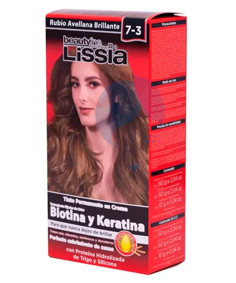 LISSIA KIT TINTE RUBIO AVELLANA BRILLANTE 7-3 X 60GR - Producto de belleza y estética en Almacén Sandra