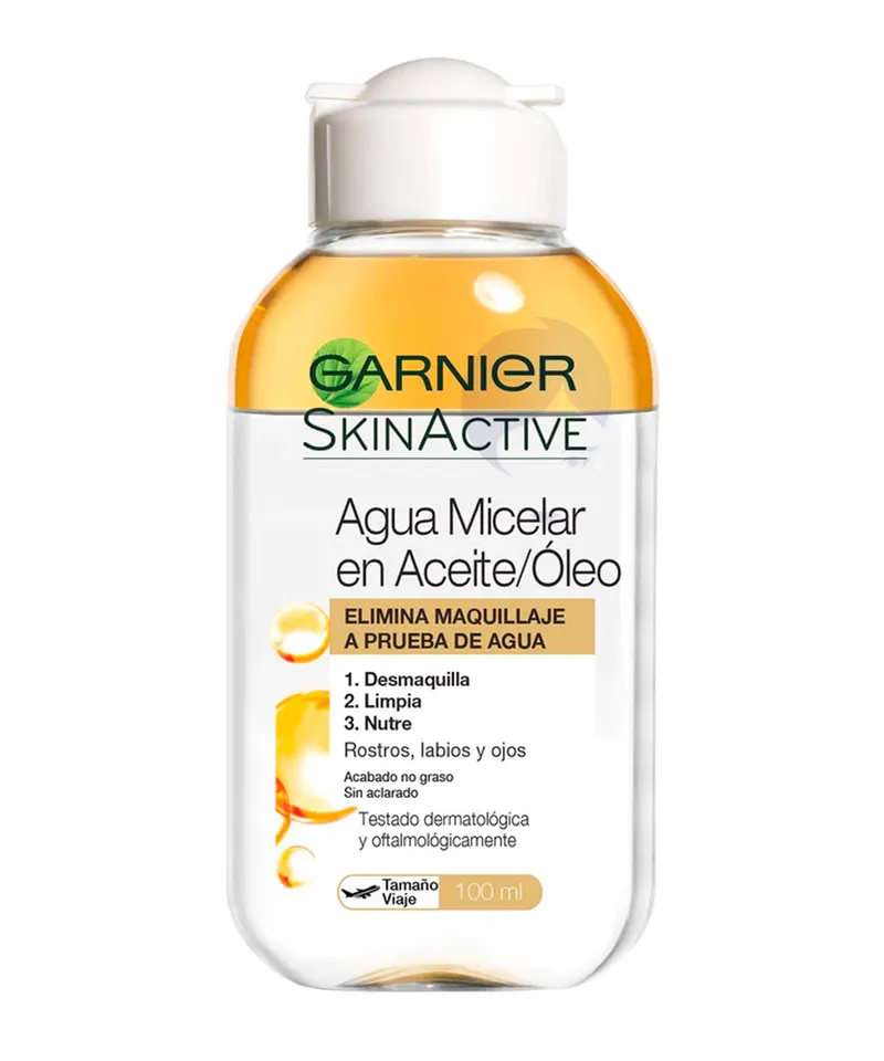 GARNIER SKINACTIVE AGUA MICELAR BIFASICA EN ACEITE X 100ML - Producto de belleza y estética en Almacén Sandra