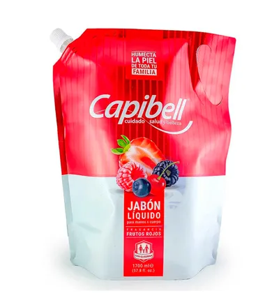CAPIBELL JABON LIQUIDO FRUTOS DEL BOSQUE X 800ML - Producto de belleza y estética en Almacén Sandra