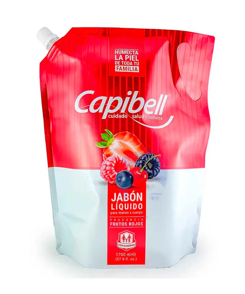 CAPIBELL JABON LIQUIDO FRUTOS DEL BOSQUE X 800ML - Producto de belleza y estética en Almacén Sandra