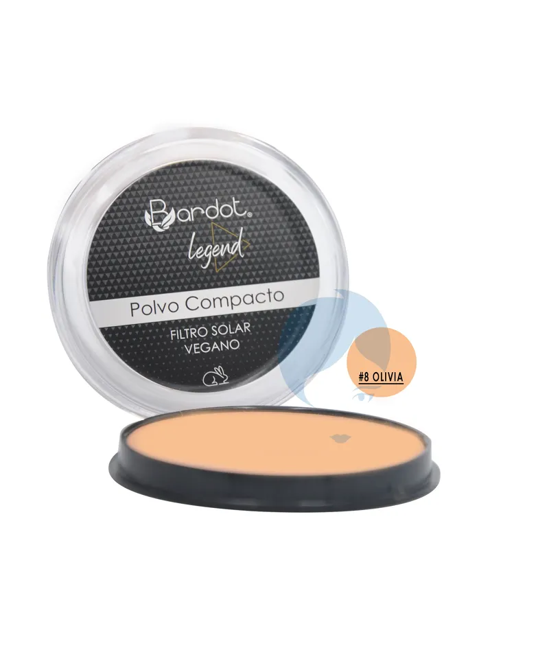 BARDOT POLVO COMPACTO OLIVA N.8 X 12GR - Producto de belleza y estética en Almacén Sandra