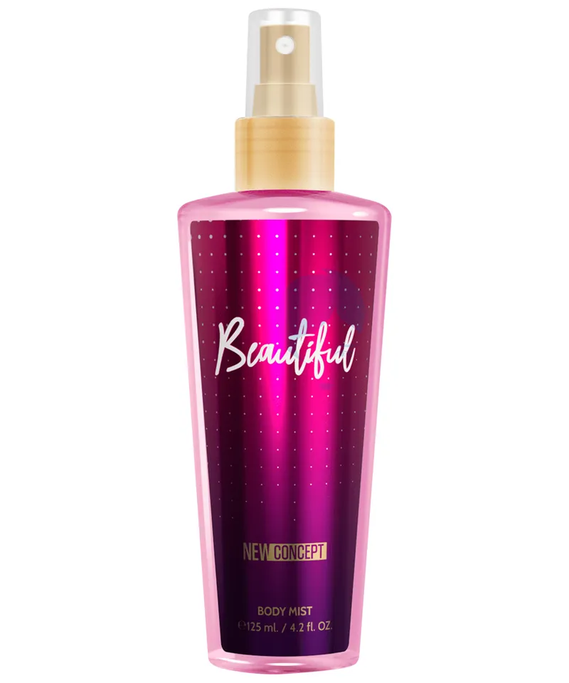 NEW CONCEPT BODY MIST SPLASH BEAUTIFUL X 125ML - Producto de belleza y estética en Almacén Sandra