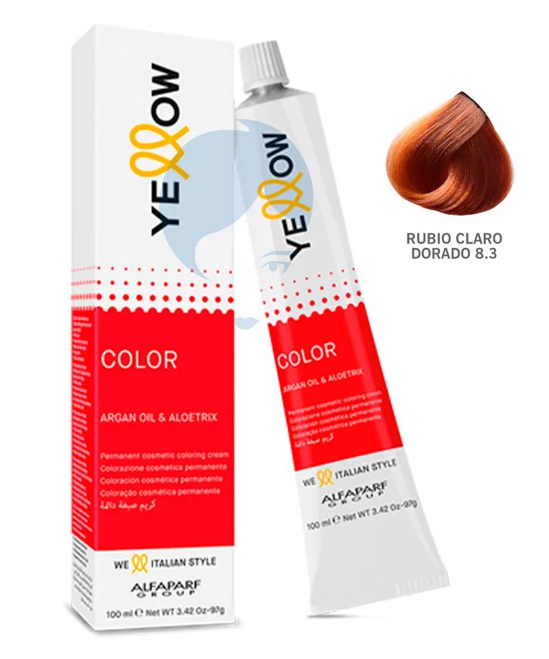 YELLOW TINTE RUBIO CLARO DORADO 8.3 X 58GR - Producto de belleza y estética en Almacén Sandra