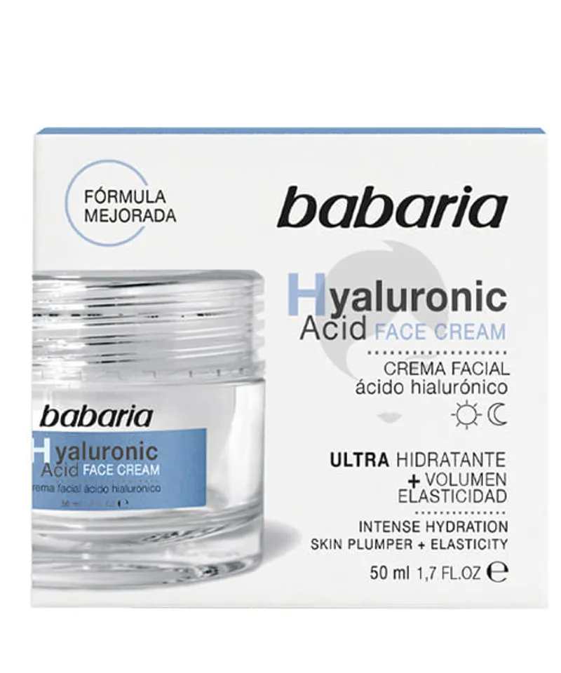 BABARIA CREMA FACIAL ACIDO HIALURONICO X 50ML - Producto de belleza y estética en Almacén Sandra