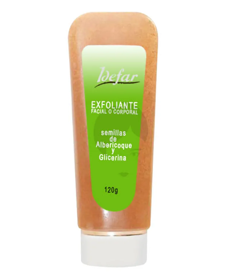 IDEFAR EXFOLIANTE FACIAL Y CORPORAL ALBARICOQUE X120GR - Producto de belleza y estética en Almacén Sandra